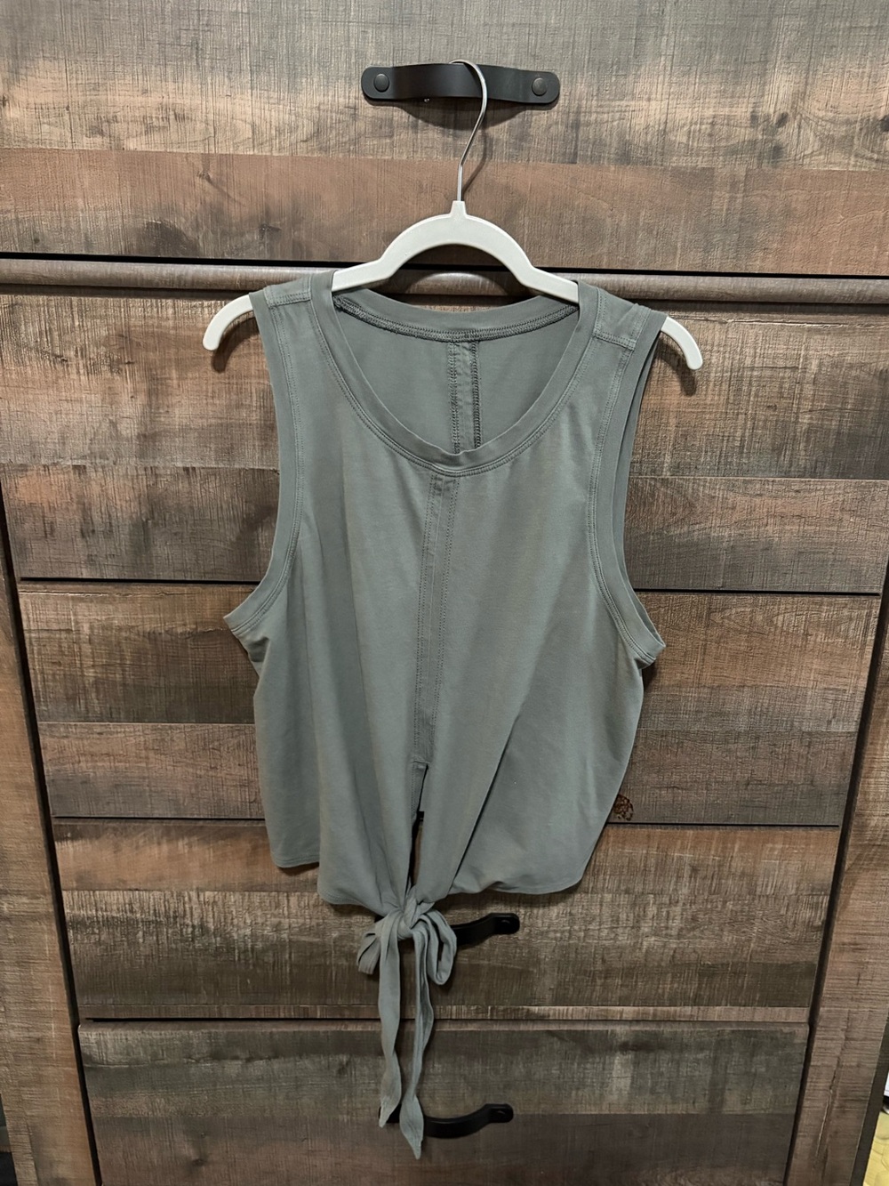 lululemon athletica Sage Green Tie-Front Tank